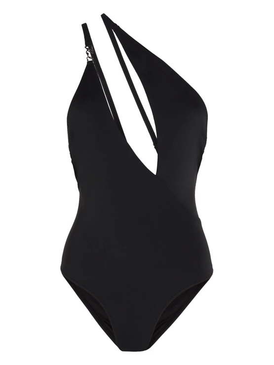Asymetrické černé plavky v celku, KARL LAGERFELD, prodává Karl Lagerfeld, 169 €