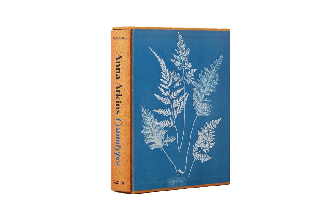 Anna Atkins: Cyanotypes, první fotografická kniha v historii, TASCHEN, prodává Taschen, 100 €