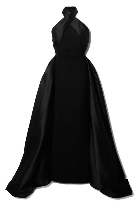 Saténové šaty s vázáním za krk, SOLACE LONDON, prodává Net-A-Porter, 19 711 Kč