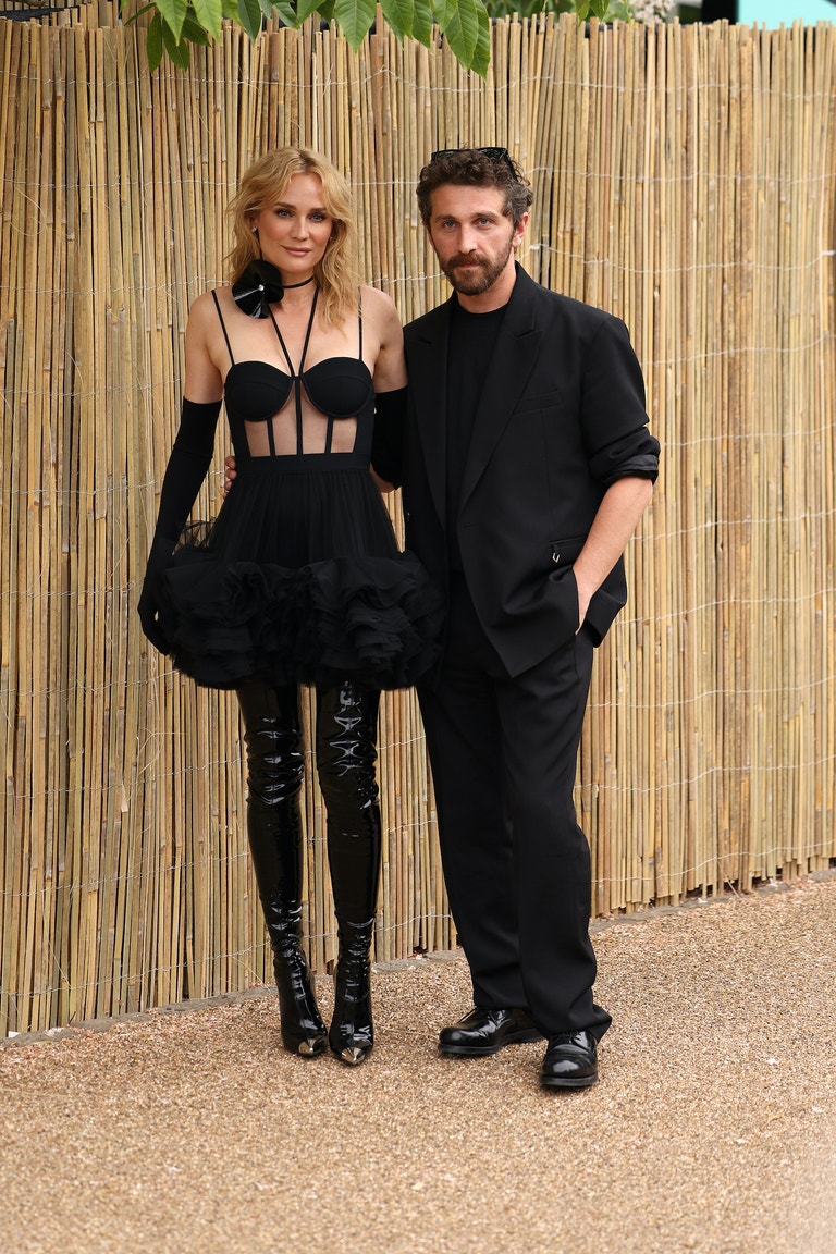 Diane Kruger a návrhář David Koma na Serpentine Summer Party 2023