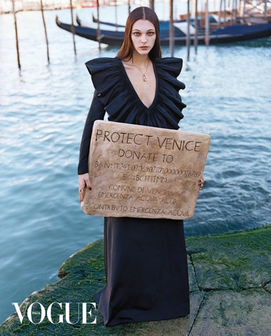 Zachraňme Benátky, vyzývá italská Vogue