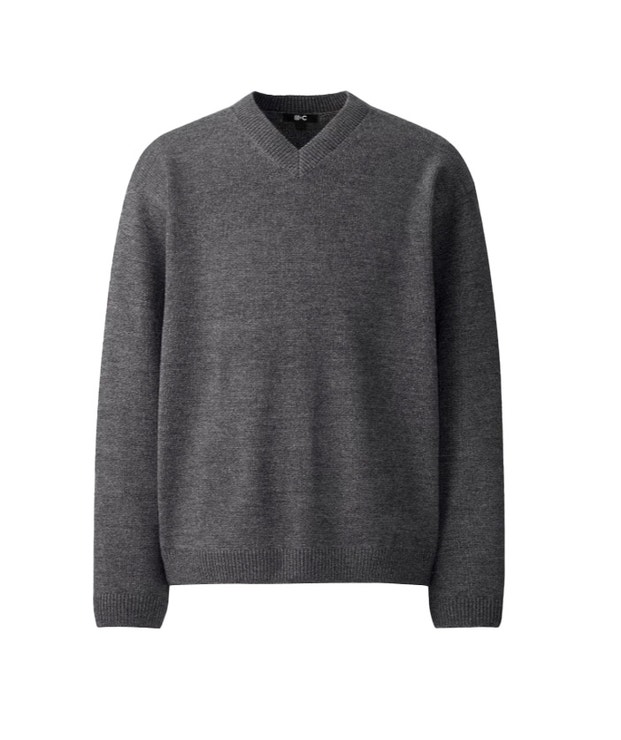 Svetr s véčkovým výstřihem, UNIQLO, prodává Uniqlo, 39,90 €