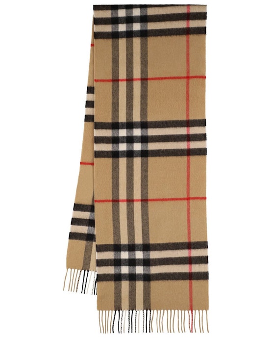 Kašmírová šála s velkými kostkami Giant Check, BURBERRY, prodává Luisaviaroma, 490 €