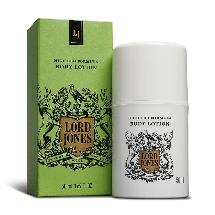 Krém na tělo s CBD olejem, Lord Jones, 50 €