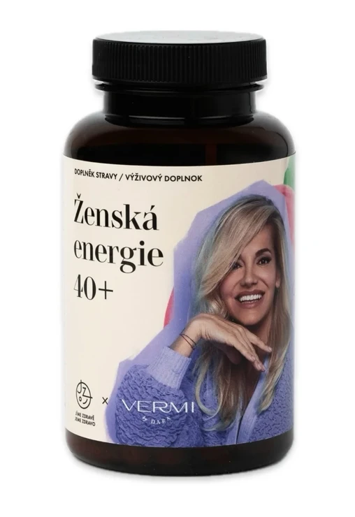 Doplněk stravy Ženská energie 40+ s ashwagandhou, vitaminy D3 a B6 a hořčíkem, VERMI BY DARA, prodává Vermi by Dara, 599 Kč