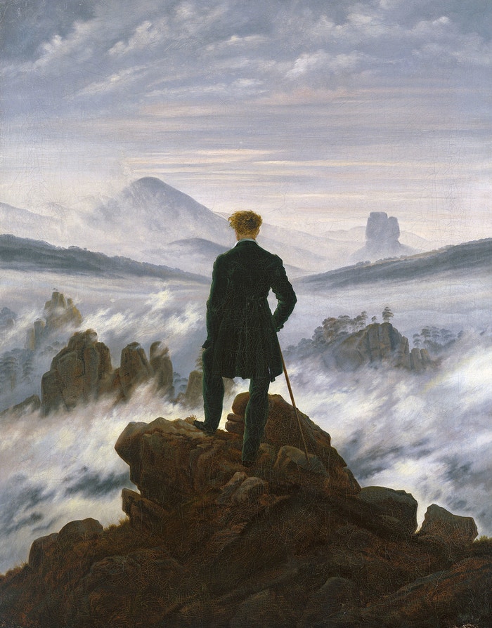 Poutník nad mořem, Caspar David Friedrich