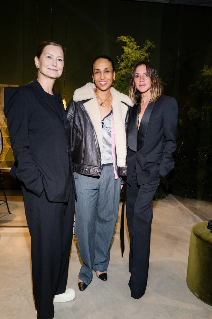 Rose Uniacke, Chioma Nnadi z britské Vogue a Victoria Beckham