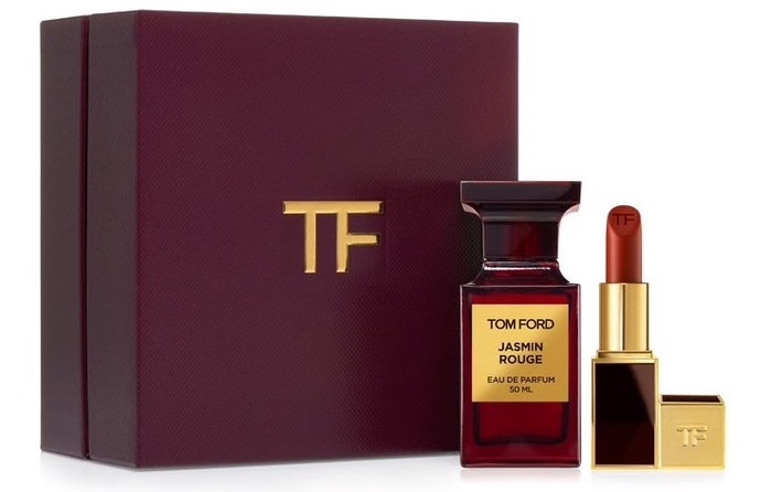 Dárková sada s parfémem Jasmin Rouge a červenou rtěnkou, Tom Ford (prodává Douglas), 5656 Kč