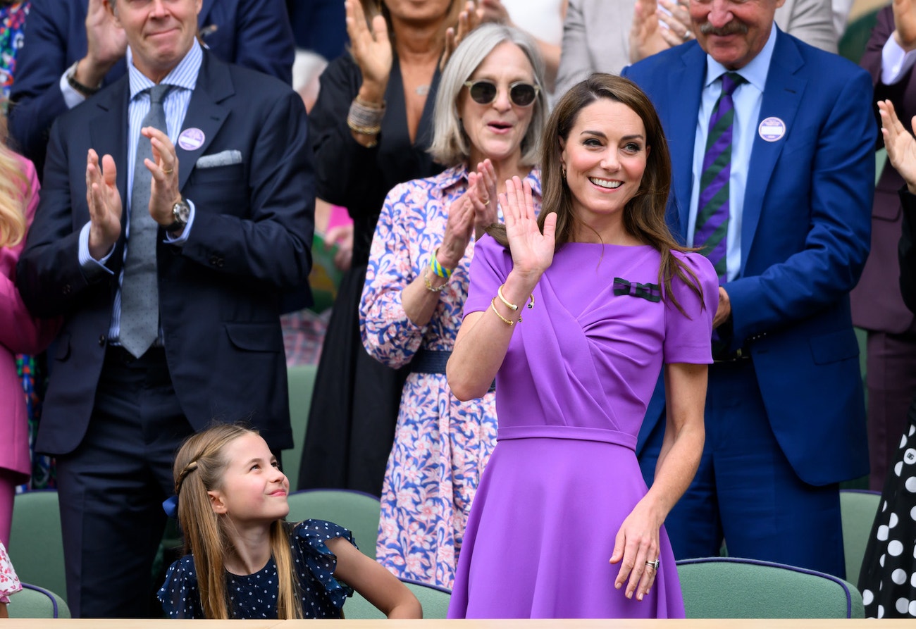 Princezna Charlotte z Walesu and Kate, Princezna z Walesu, Wimbledon 2024 finale mužů