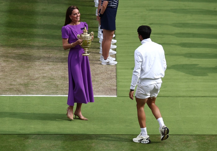 Kate, Princezna z Walesu a Carlos Alcaraz vítěz Wimbledonu 2024