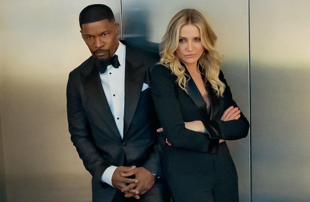 Jamie Foxx jako Matt a Cameron Diaz jako Emily ve filmu Návrat do akce