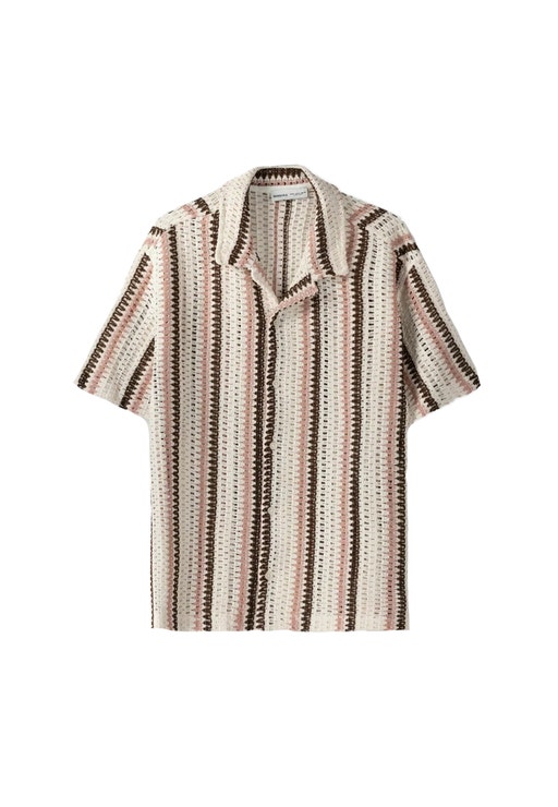 Háčkovaná košile s krátkým rukávem, BERSHKA, prodává Zalando, 799 Kč