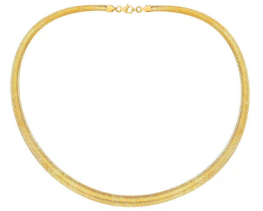 Zlatý řetízkový náhrdelník snake chain, APART, prodává Apart, 13 490 Kč