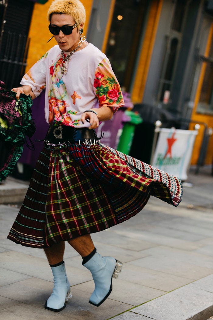 Street style London Fashion Week, září 2023