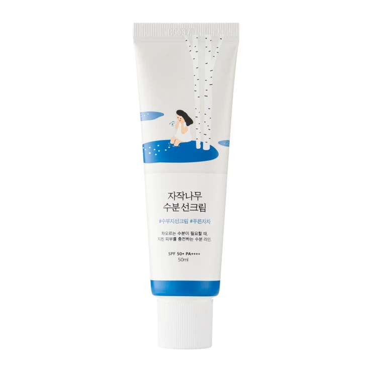 Hydratační ochranný krém Birch Juice Moisturizing Sun Cream SPF 50+, ROUND LAB, prodává Notino, 700 Kč