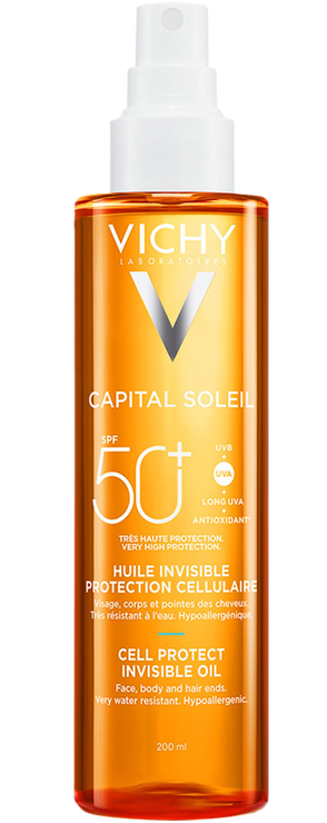 Opalovací olej na tělo Capital Soleil Cell Protect SPF50+, VICHY, 589 Kč