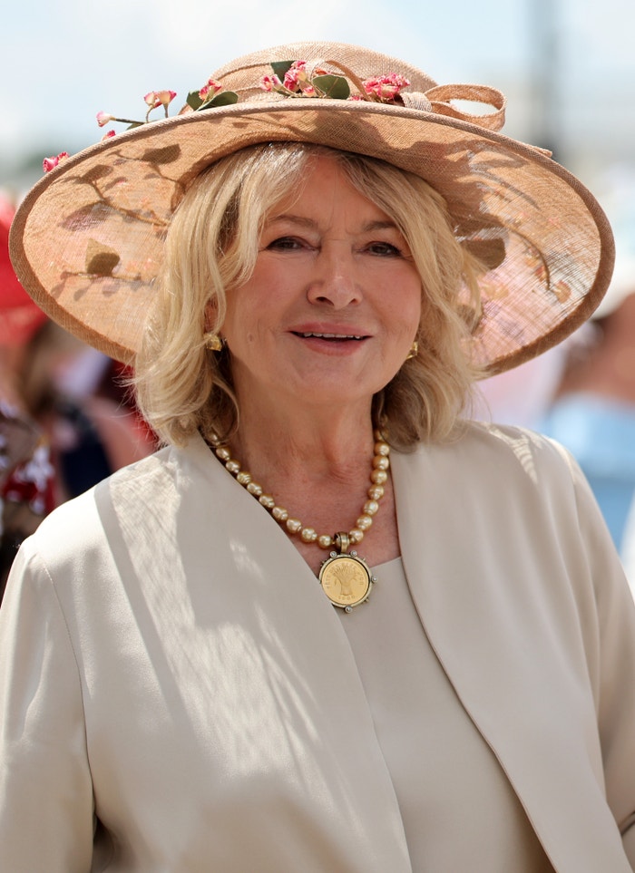 Martha Stewart na jezdeckých závodech Kentucky Derby, 2024, Kentucky