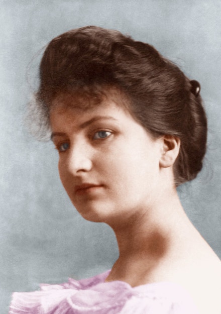 Kolorovaný portrét Almy Mahler, 1902