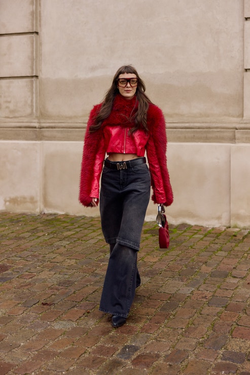 Street style na Copenhagen Fashion Week, únor 2025