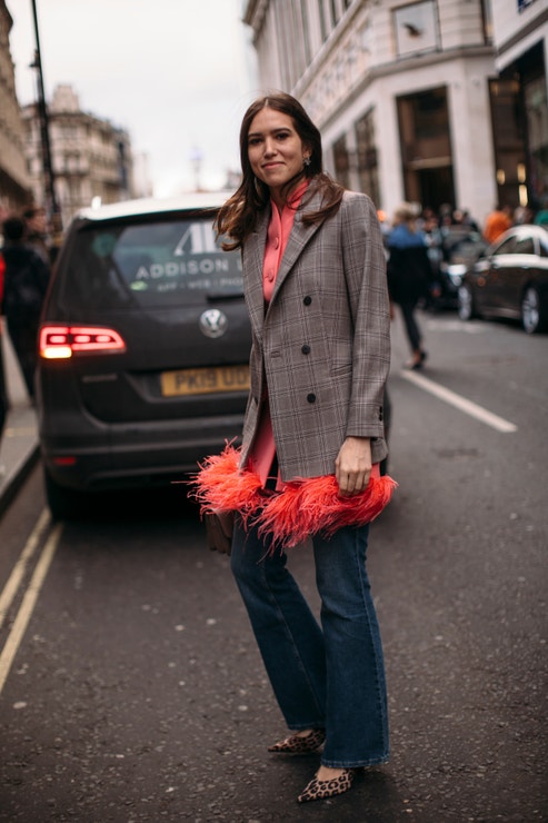 Street style London Fashion Week, březen 2023